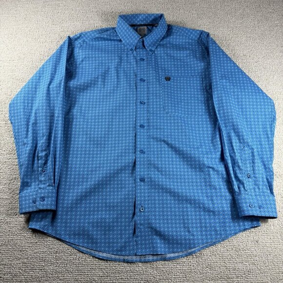 Cinch Other - Miller Ranch Cinch Button Down Long Sleeve Western Cowboy Shirt Men’s Size M